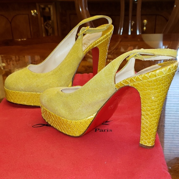 Christian Louboutin Mustard Yellow - Picture 4 of 6